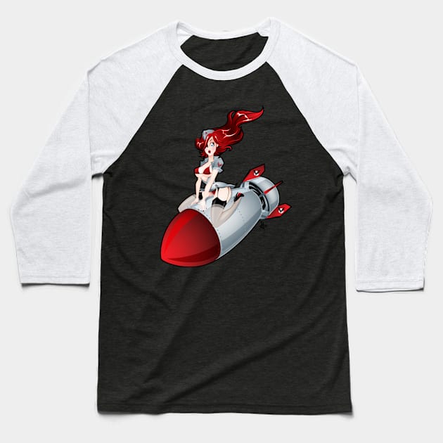 Bombs Away Baseball T-Shirt by elblackbat